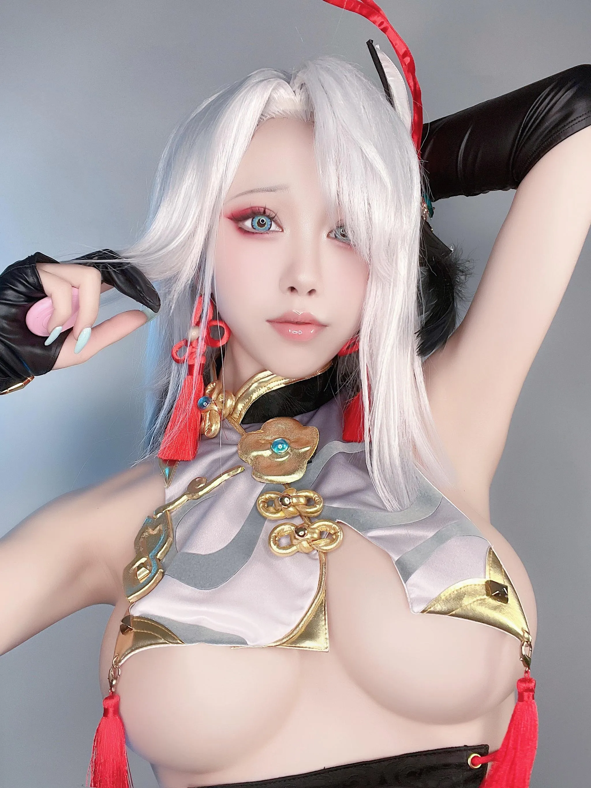 水淼Aqua – NO.110 原神 申鹤-自拍 [60P]插图7
